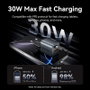 Vention Cargador de Pared GaN 30W con 2 Puertos USB (USB-C y USB-A) FEW-EU